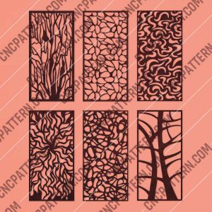 Panels Patterns Decorative DXF SVG CDR EPS PNG AI