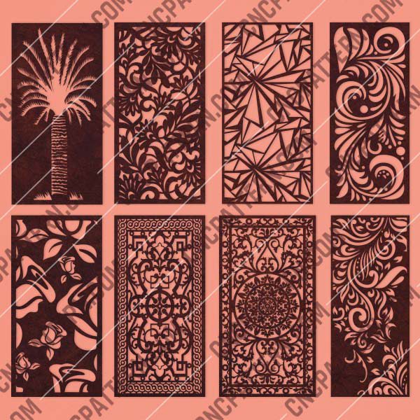 Panels Patterns Decorative DXF SVG CDR EPS PNG AI P005