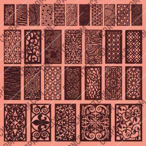 Panels Patterns Decorative - EPS AI SVG DXF CDR