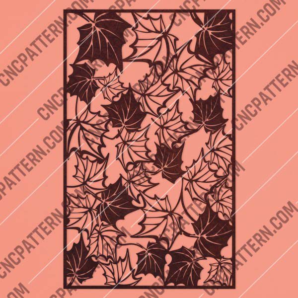 Leaf pattern decorative - DXF SVG CDR EPS PNG AI P0242