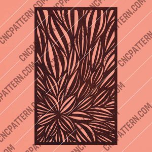 Leaves Pattern DXF CDR EPS SVG AI File