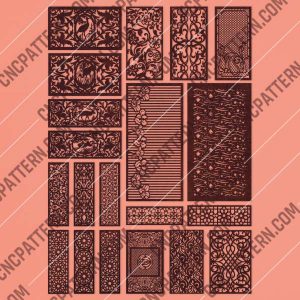 Panels Patterns And Scenes Decorative DXF SVG CDR EPS PNG AI P006