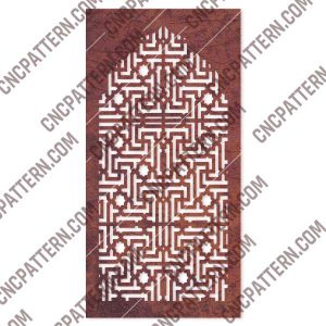 Pattern panel screen Design files - EPS AI SVG DXF CDR R00152