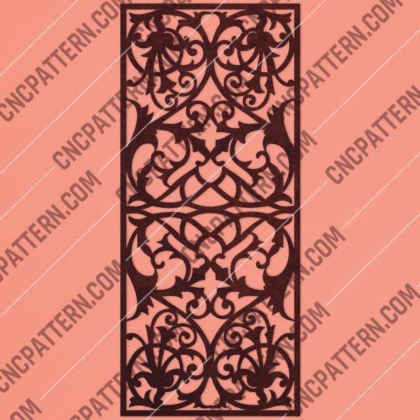 Pattern panel screen Design files - EPS AI SVG DXF CDR R00136