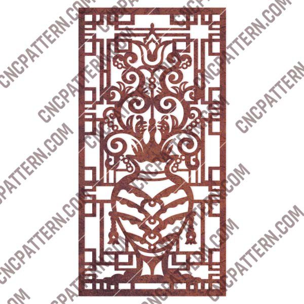 Pattern panel screen Design files - EPS AI SVG DXF CDR R00140