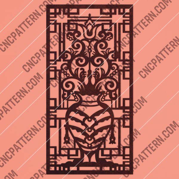 Pattern panel screen Design files - EPS AI SVG DXF CDR R00140