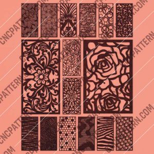 Panels Patterns And Scenes Decorative DXF SVG CDR EPS PNG AI P086