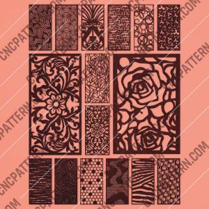 Panels Patterns And Scenes Decorative DXF SVG CDR EPS PNG AI P086