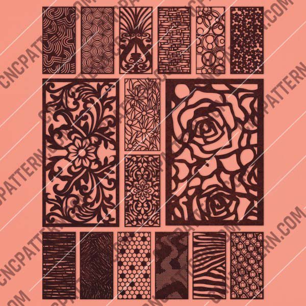 Panels Patterns And Scenes Decorative DXF SVG CDR EPS PNG AI P086