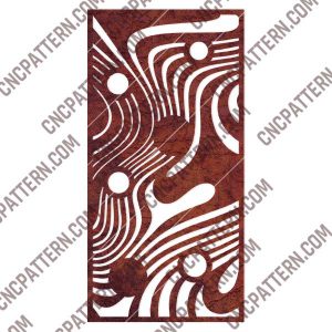 Abstract Decorative Privacy Screen Panels or Fence Design files - EPS AI SVG DXF CDR