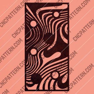 Abstract Decorative Privacy Screen Panels or Fence Design files - EPS AI SVG DXF CDR