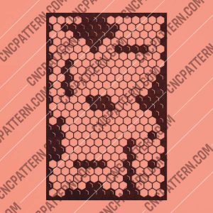 Honeycomb Pattern Design files - DXF SVG EPS AI CDR