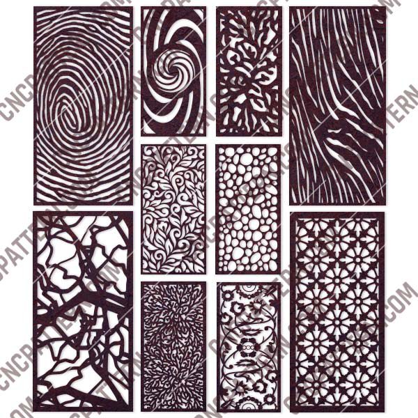 Panels Patterns And Scenes Decorative DXF SVG CDR EPS PNG AI P008