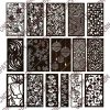 Kit 15 Panels Patterns Decorative Square Grids - EPS AI SVG DXF CDR