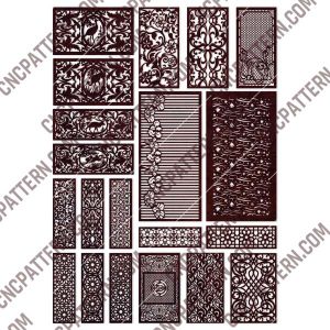 Panels Patterns And Scenes Decorative DXF SVG CDR EPS PNG AI P006
