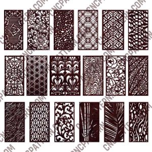 Panels Patterns And Scenes Decorative DXF SVG CDR EPS PNG AI P0218