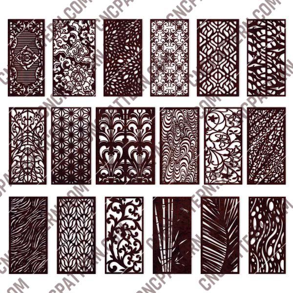 Panels Patterns And Scenes Decorative DXF SVG CDR EPS PNG AI P0218