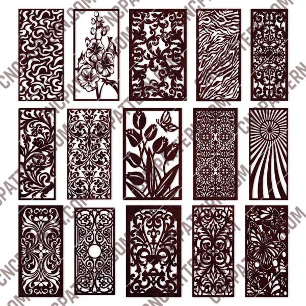 Panels Patterns And Scenes Decorative DXF SVG CDR EPS PNG AI P0220