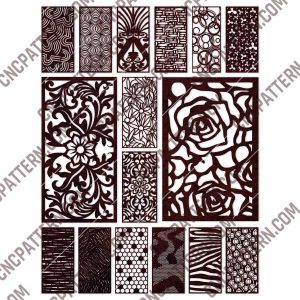 Panels Patterns And Scenes Decorative DXF SVG CDR EPS PNG AI P086